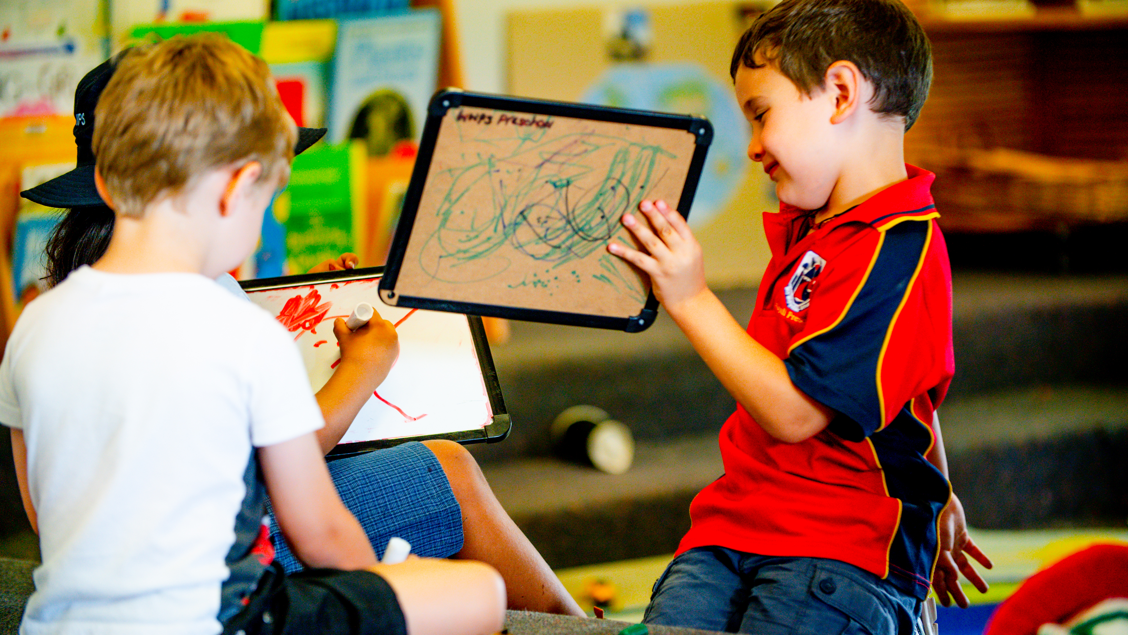 Two boys playing